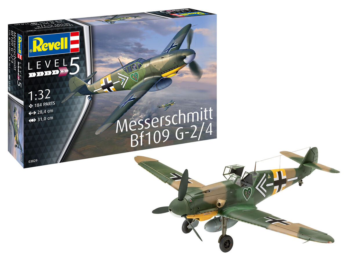 Сглобяем модел Немски изтребител Messerschmitt Bf109G-2/4, 184 части