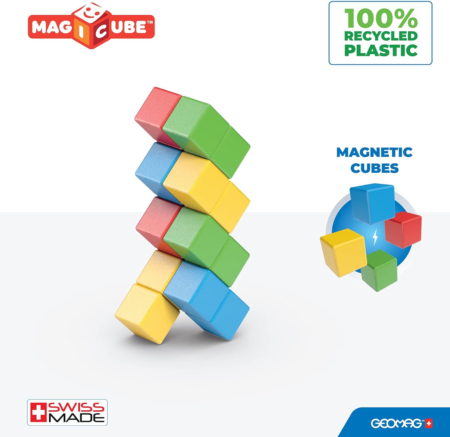 Магнитен конструктор Magicube, Creative, 16 части