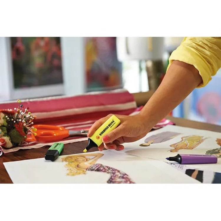 Комплект текст маркери, Stabilo, Boss Original Флуоресцент ST70/6, 6 цвята