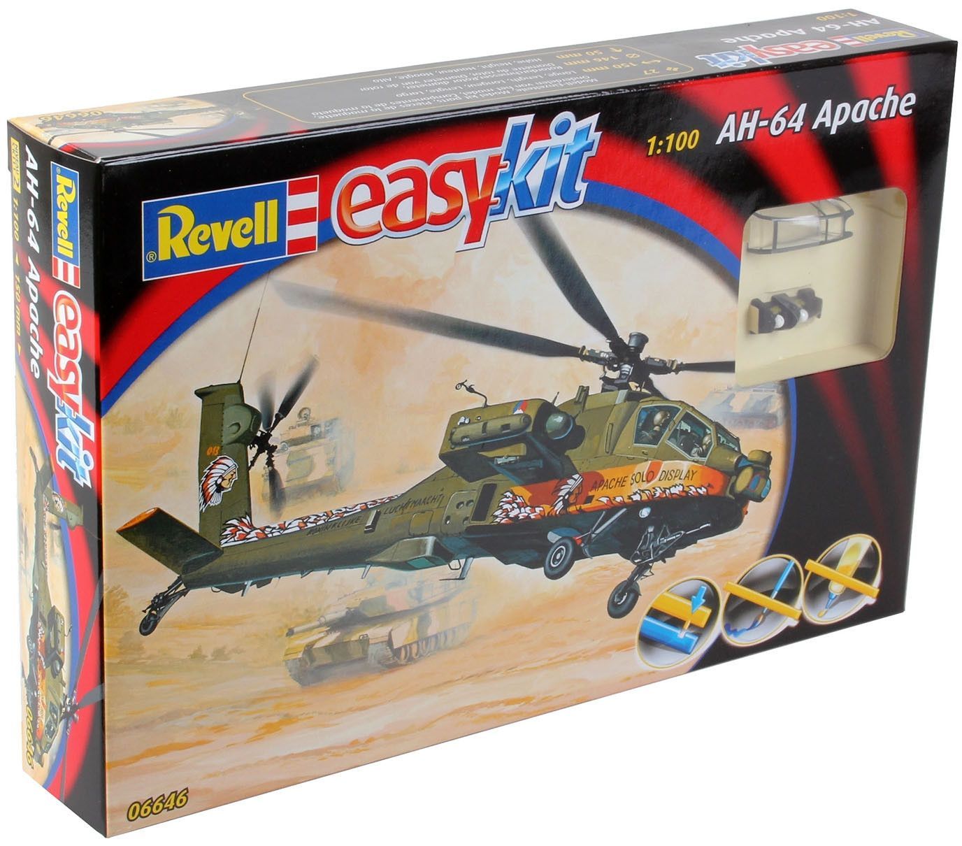 Авиомодел за сглобяване Хеликоптер AH-64D Апачи, 27 части