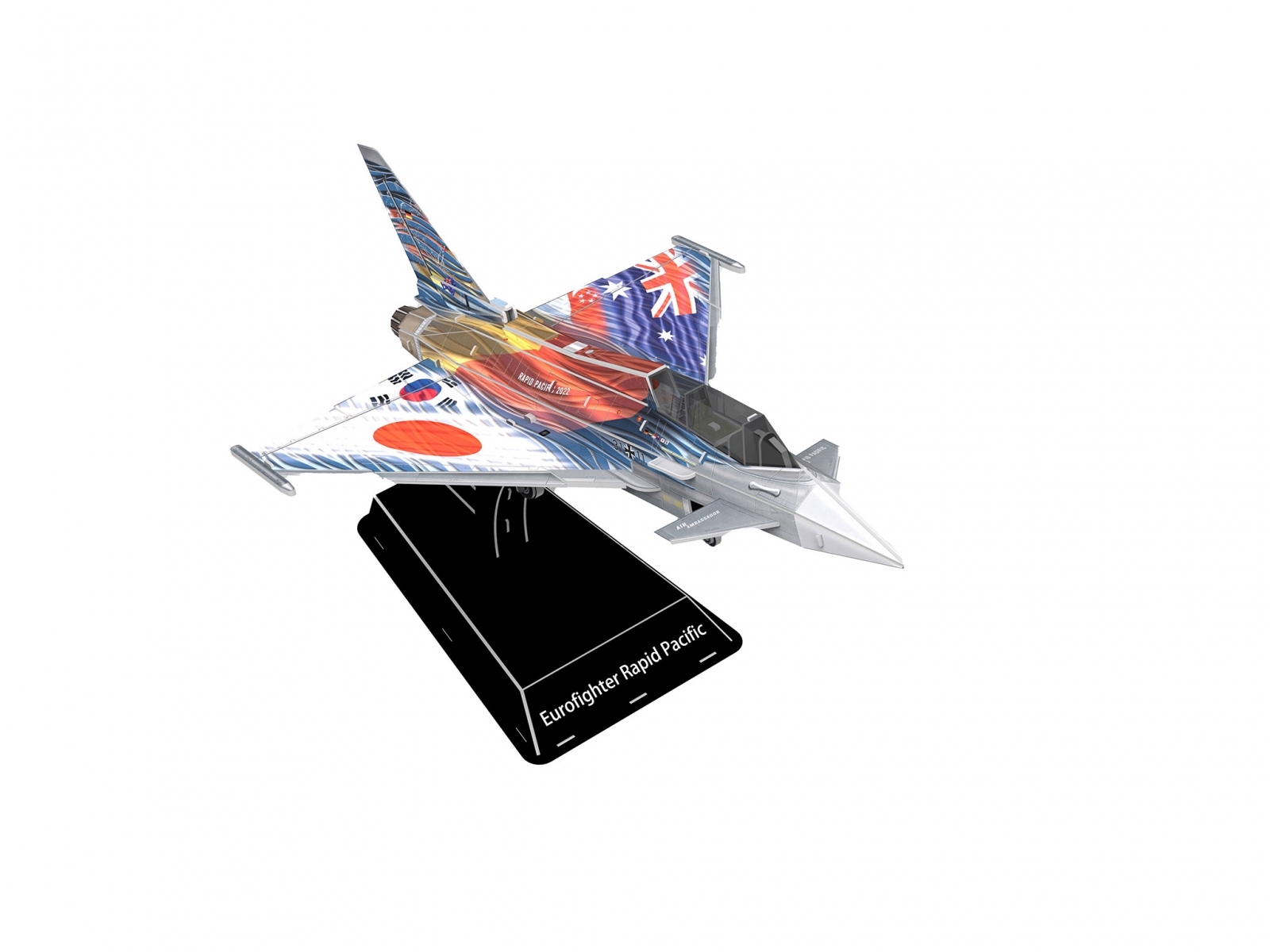 Пъзел, Revell, Изтребител Eurofighter Typhoon 3D, 75 части