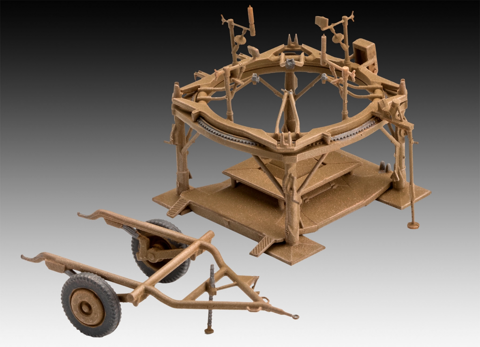 Assembly model, Revell, German A4-V2 rocket, 46 parts