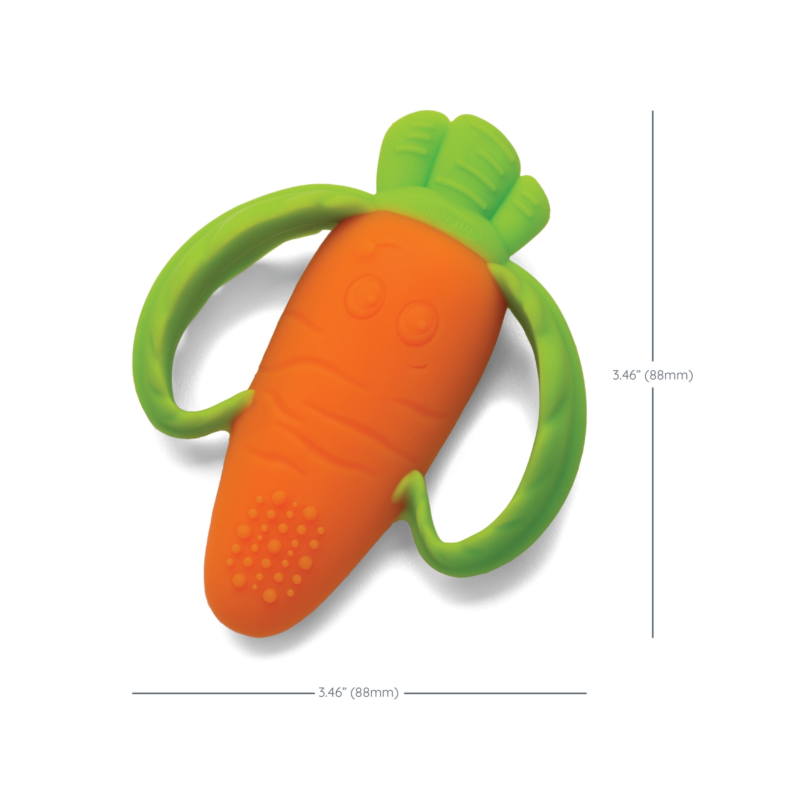 Silicone baby teether, Infantino, Carrot