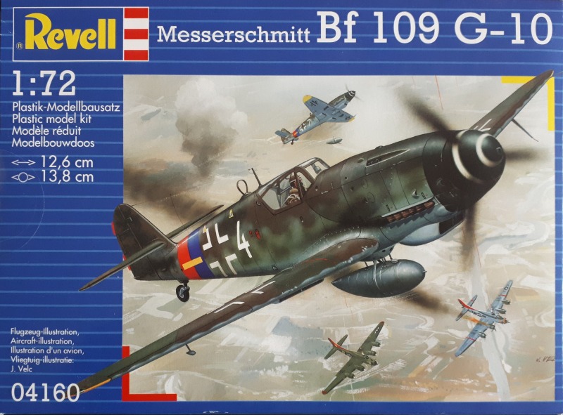 Германски изтребител на Луфтвафе Messerschmitt Bf 109 G-10 - сглобяем модел