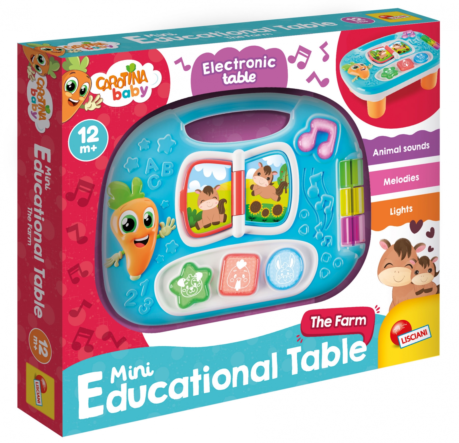 Small educational table, Lisciani, Farm
