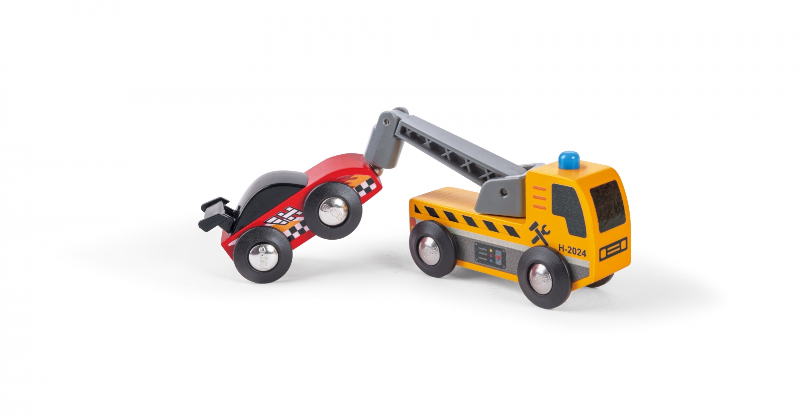 Комплект железопътен сервиз, Hape, 11 части
