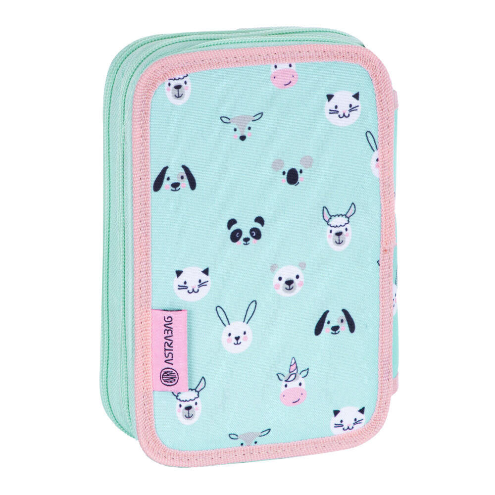 Ученически несесер с аксесоари, Astra, Панда, 20.5x13x6см