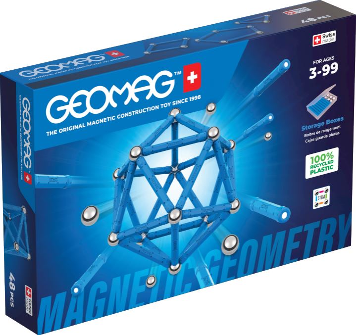 Magnetic constructor, Geomag, Classic Geometry, 48 pieces