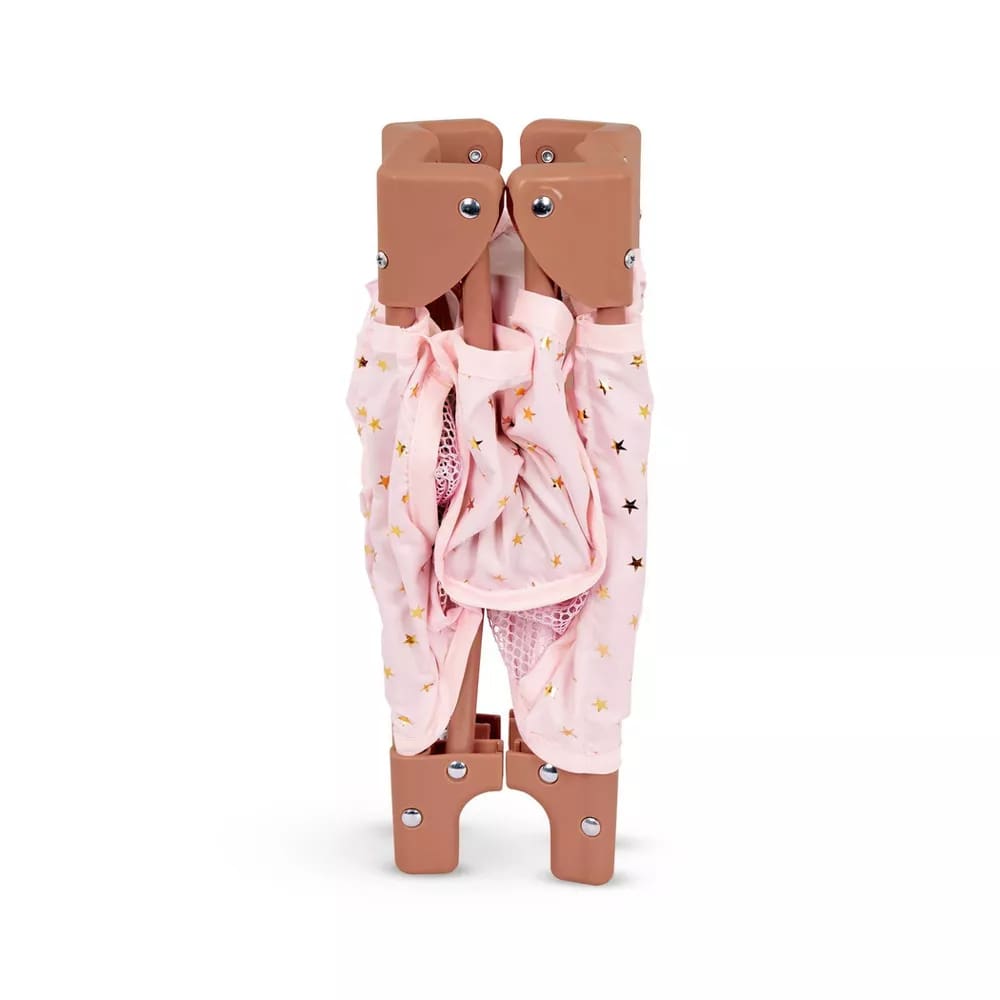 Детска играчка Сгъваема кошара за кукли Lulla Baby 14, 33 х 15.24 х 12.7 см, Розов