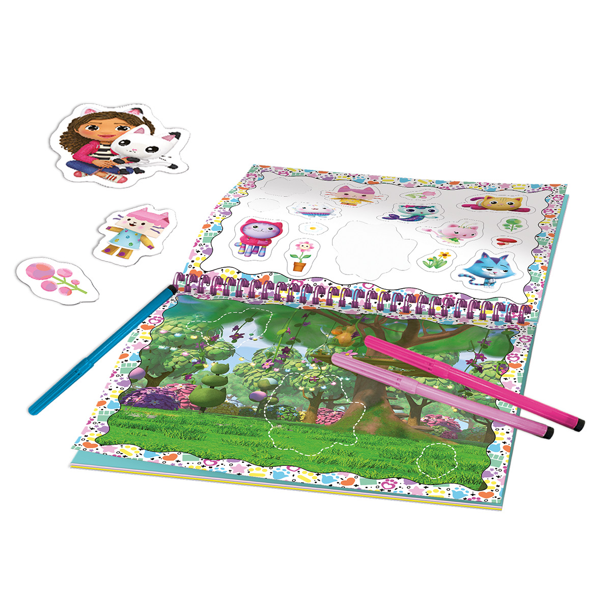 Творчески комплект, Lisciani, Gabby′s dollhouse, Книжка с активности, Gab-tastic