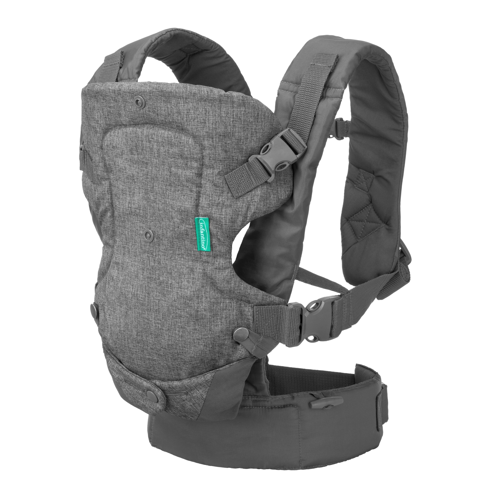 Ergonomic baby carrier, Infantino, Flip 4 in 1, Gray, from 3.6 to 14.5 kg.