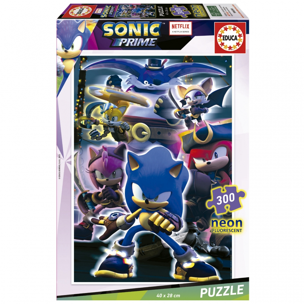 Пъзел Sonic Prime Neon, 300 части
