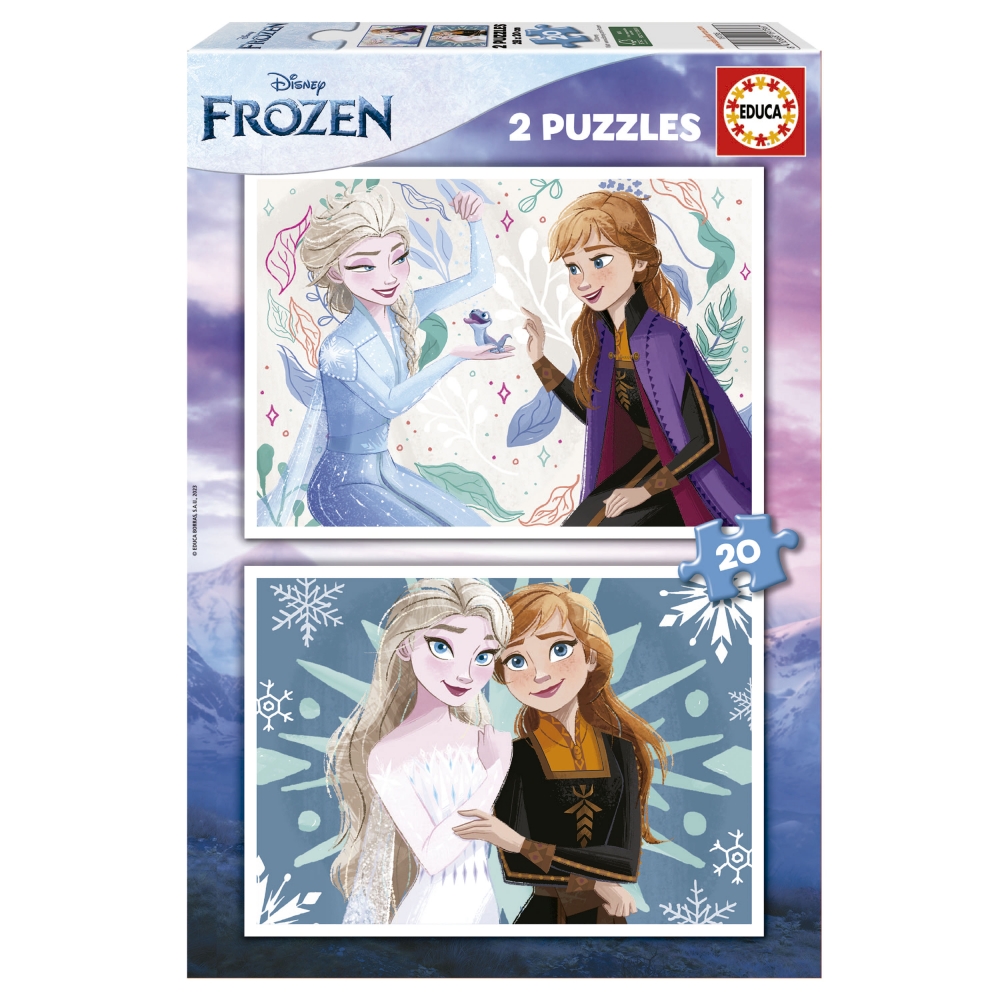 Пъзел Frozen 2в1, 2 х 20 части