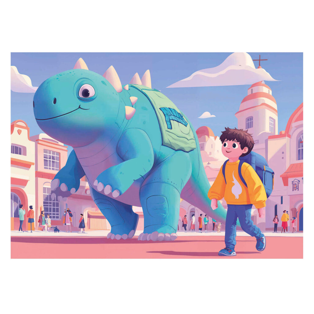 Progressive puzzle, Educa, Dino's Friends, 20-40-60-80 pieces