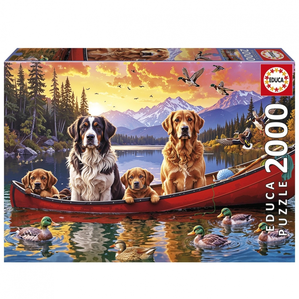 Puzzle, Educa, Sunday with the children, 2000 pieces