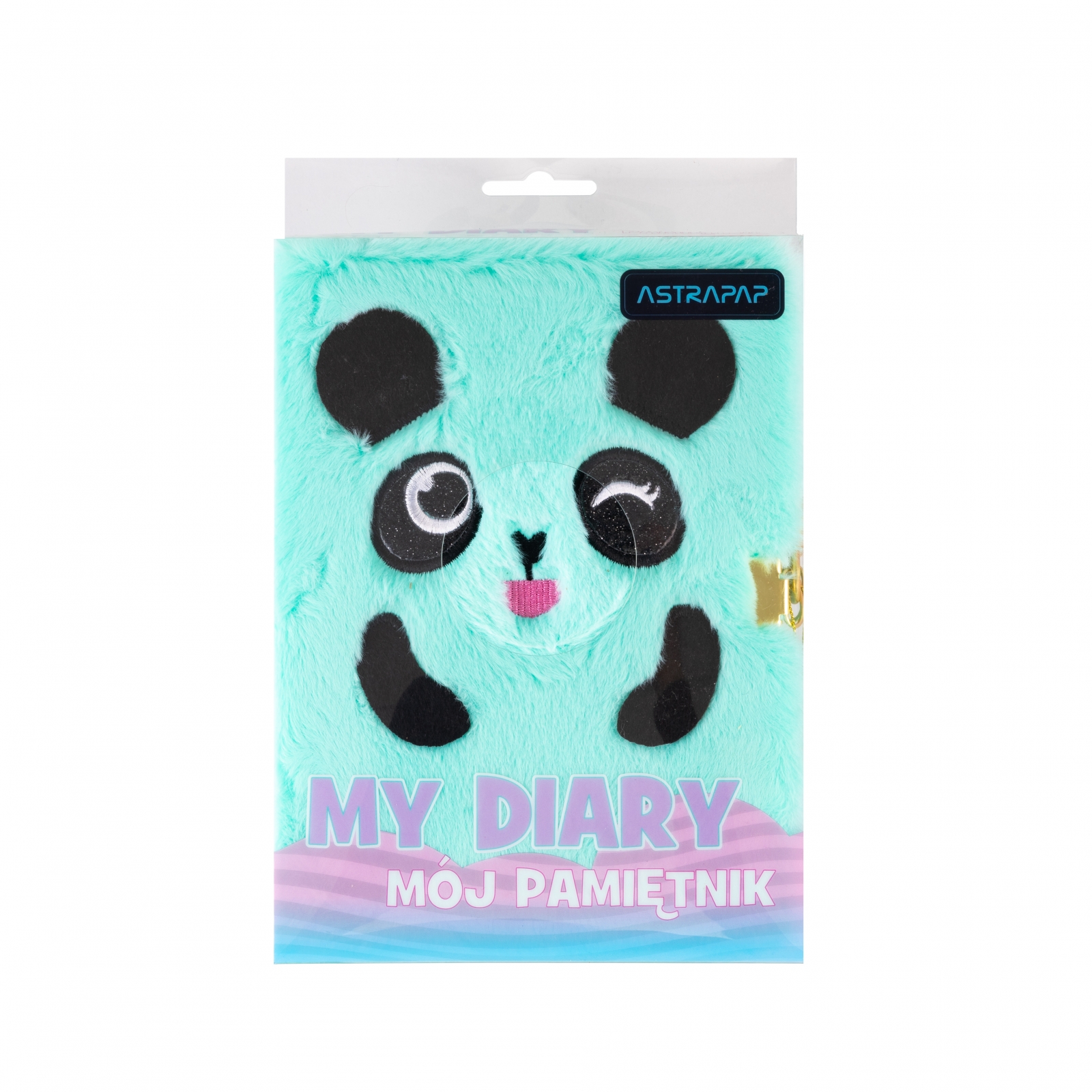 Diary with padlock, Astra, Panda, A5, 19 × 9 × 8 cm
