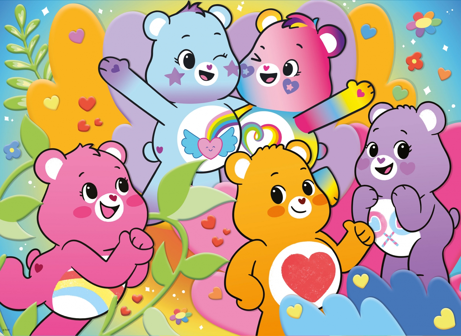 Puzzle, Lisciani, Care Bears, Double-sided puzzle, 24 pieces