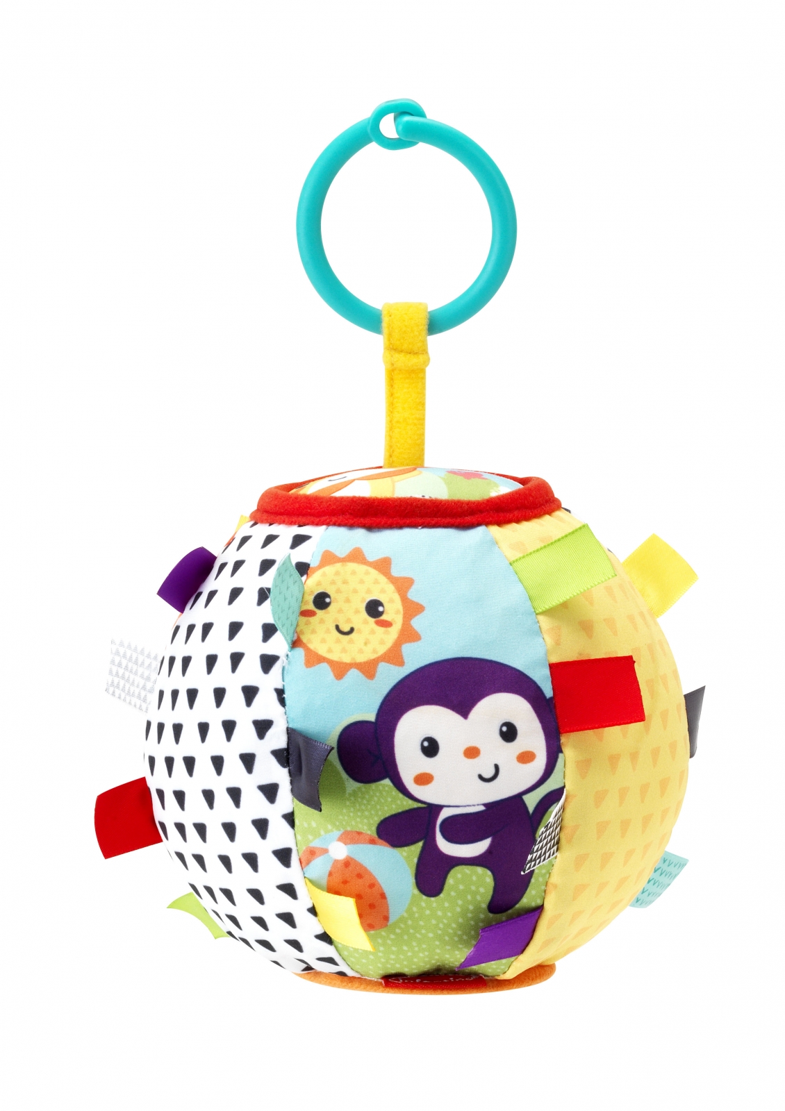 Soft sensory ball, Infantino, With mirror and sounds