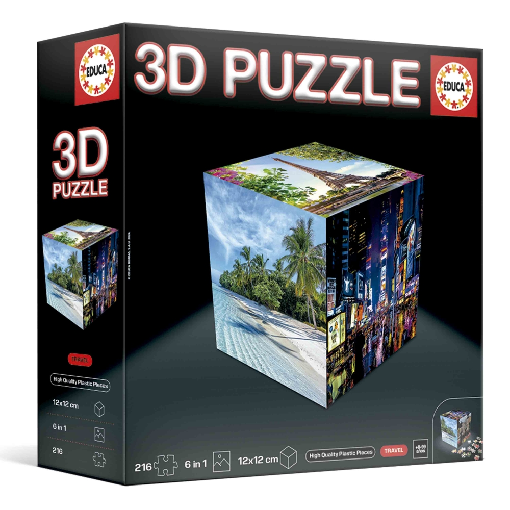 Puzzle 3D, Educa, Travel