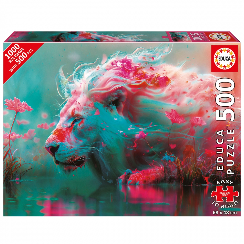 Puzzle, Educa, The Majestic Lion, 500 pieces