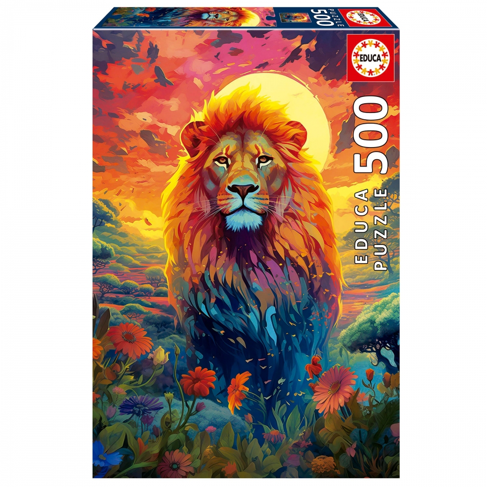 Puzzle, Educa, The Majestic Lion, 500 pieces