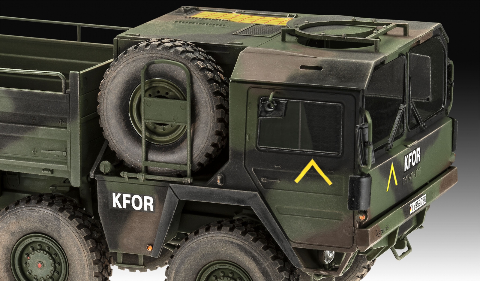 Сглобяем модел, Revell, Военен камион MAN 10t Milgl.8x8, 245 части