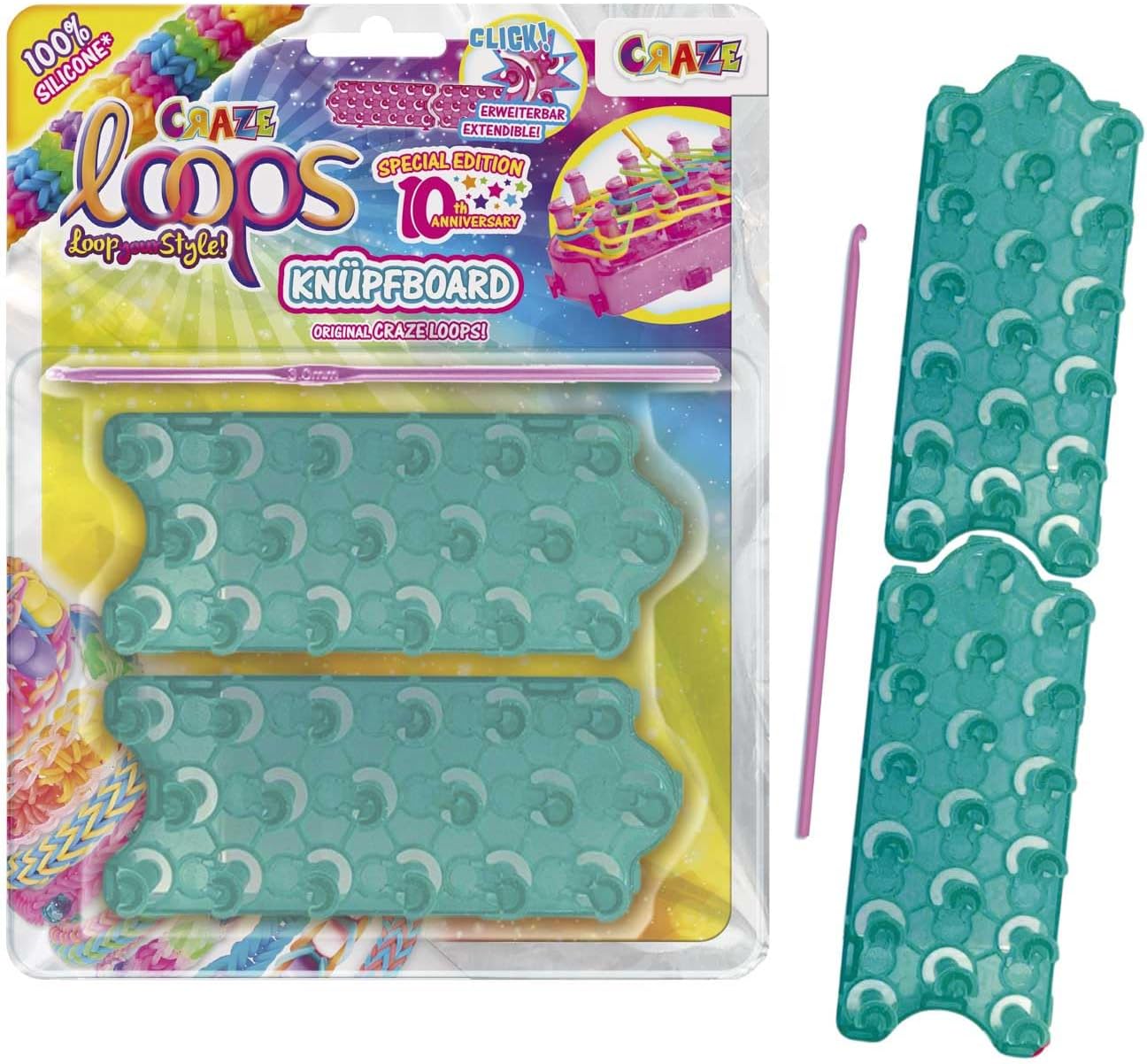 Creative kit, Craze, Loops, Bracelet knitting mat and hook set