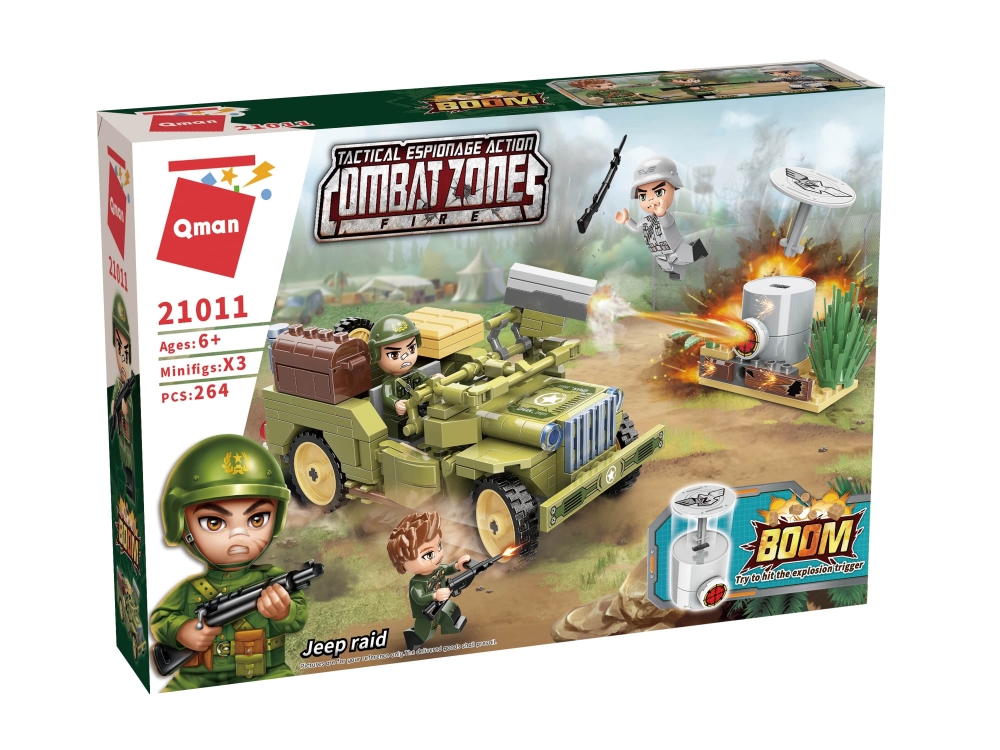 Конструктор Combat Zone, Нападение с джип, 264 части