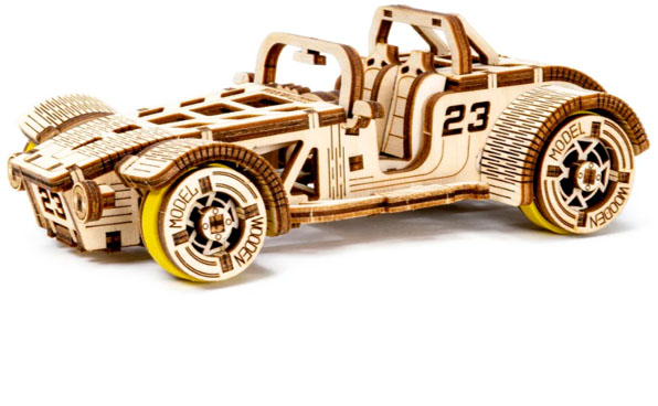 Wooden model kit, Revell, Little Adventures, Roadster, 111 parts