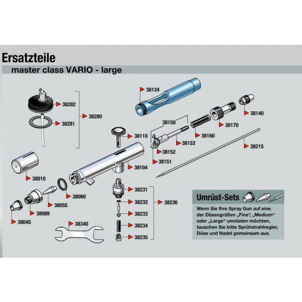 Master Class Vario dual action airbrush