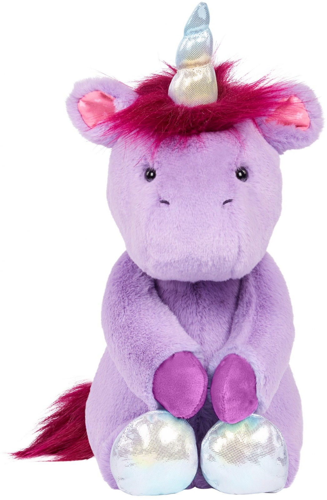 Плюшена играчка Еднорог, 30 cm, Лилав