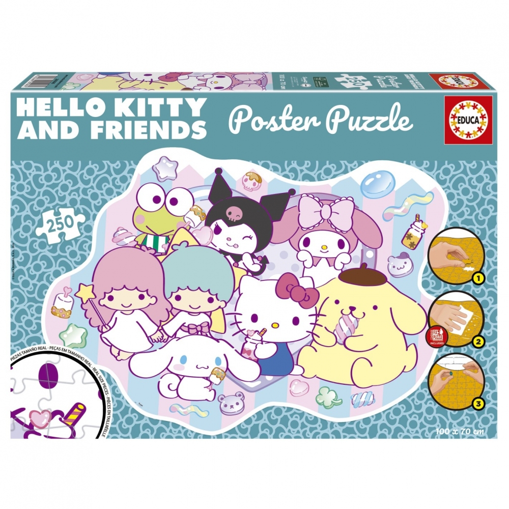 Puzzle, Educa, Hello Kitty, Poster, 250 pieces