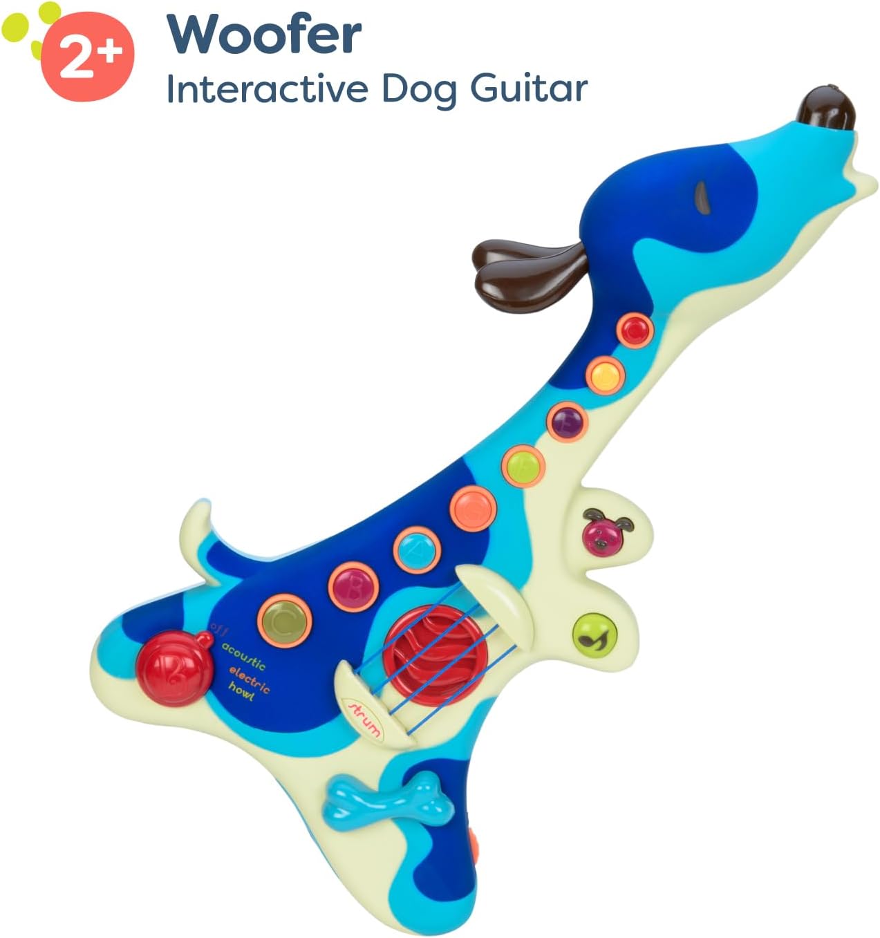 Детска електронна китара кученце Woofer