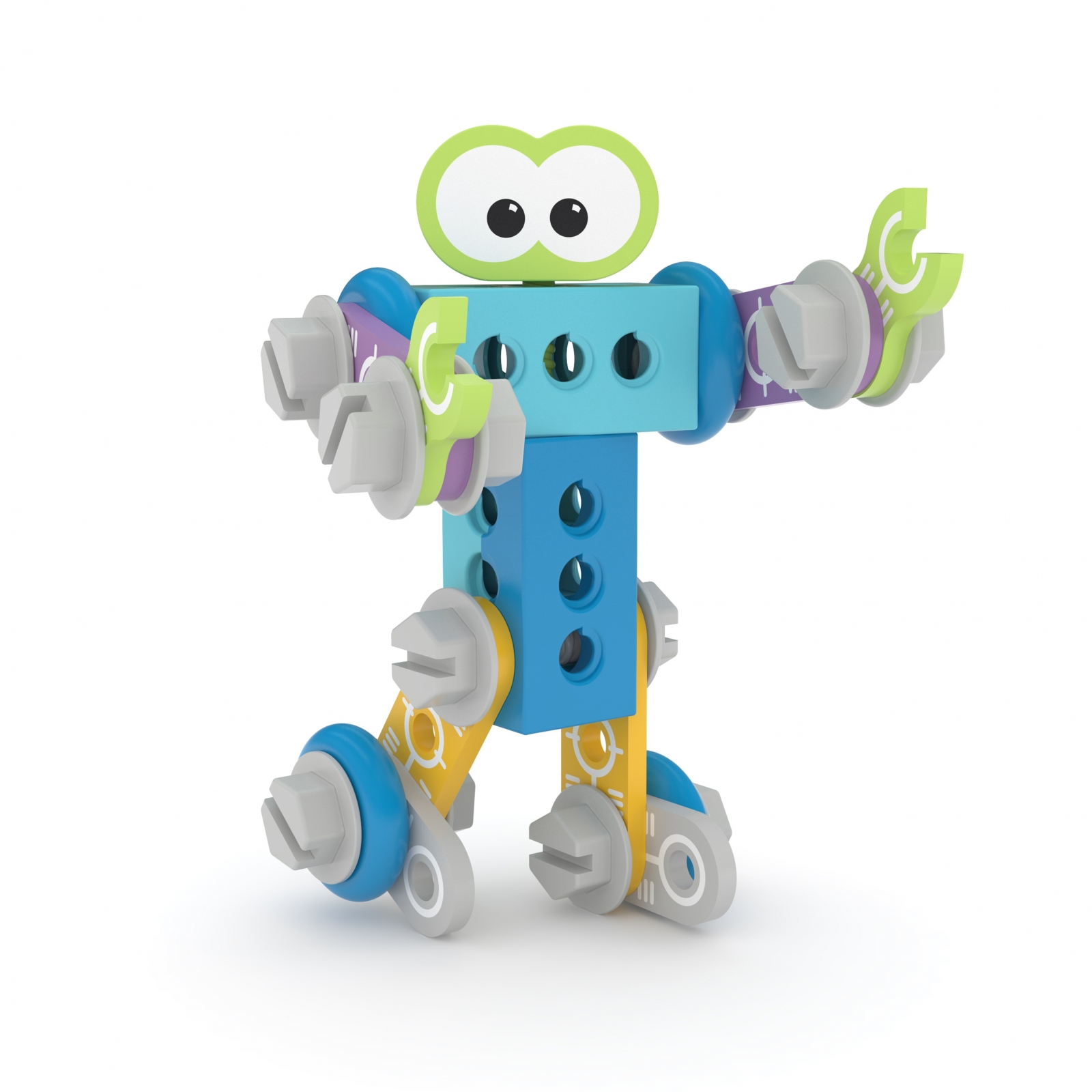 Building kit, J′adore, Robot, 38 pieces