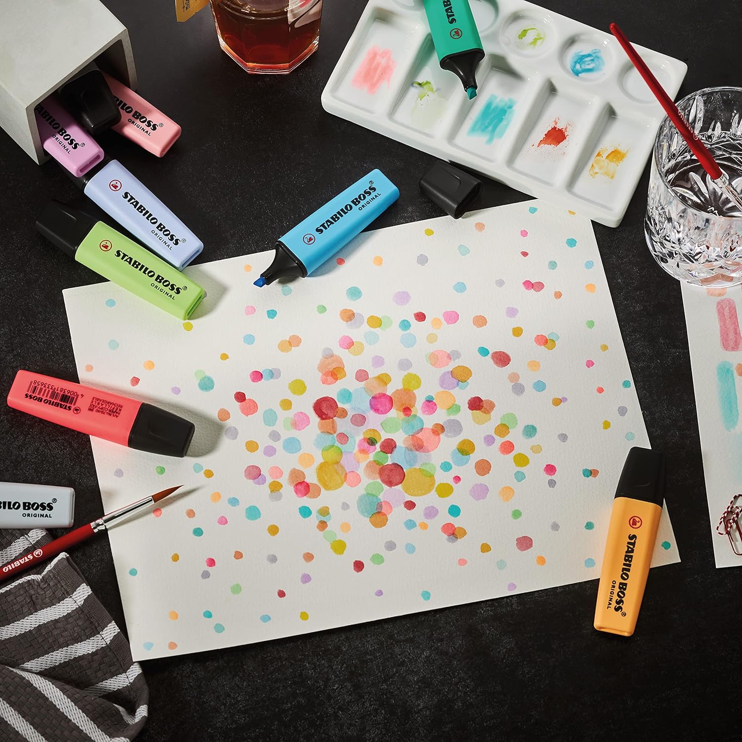 Комплект текст маркери, Stabilo, Boss Original Arty Cool Colors ST70/5-02-2-20, 5 цвята