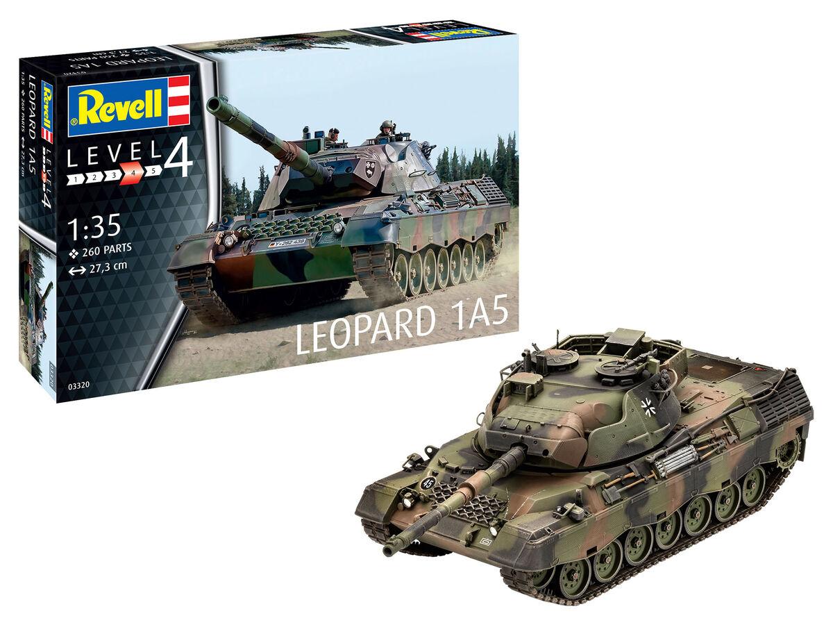 Модел за сглобяване Танк Leopard 1A5, 260 части