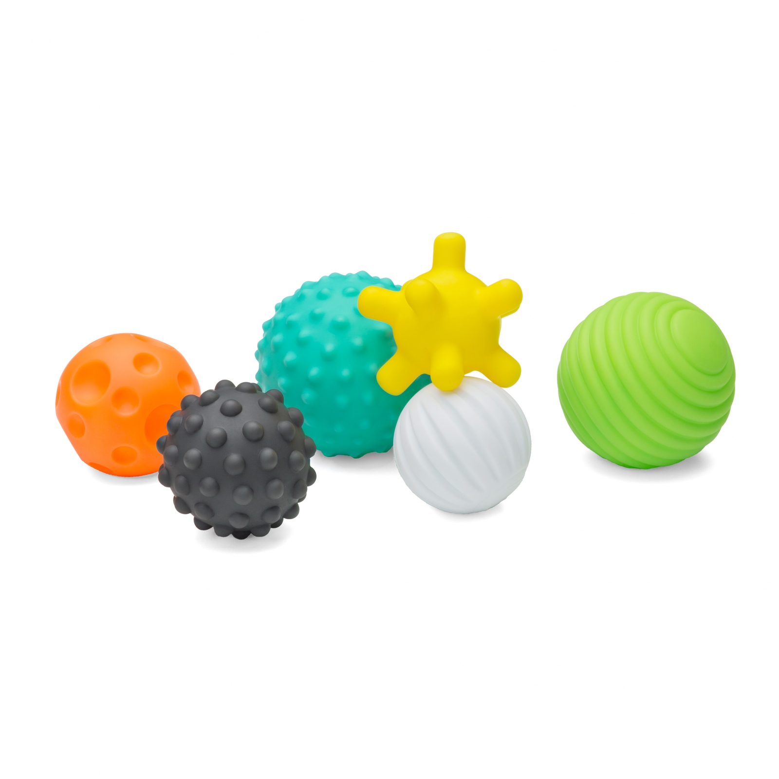 Set of baby sensory balls, Infantino, 6 pieces