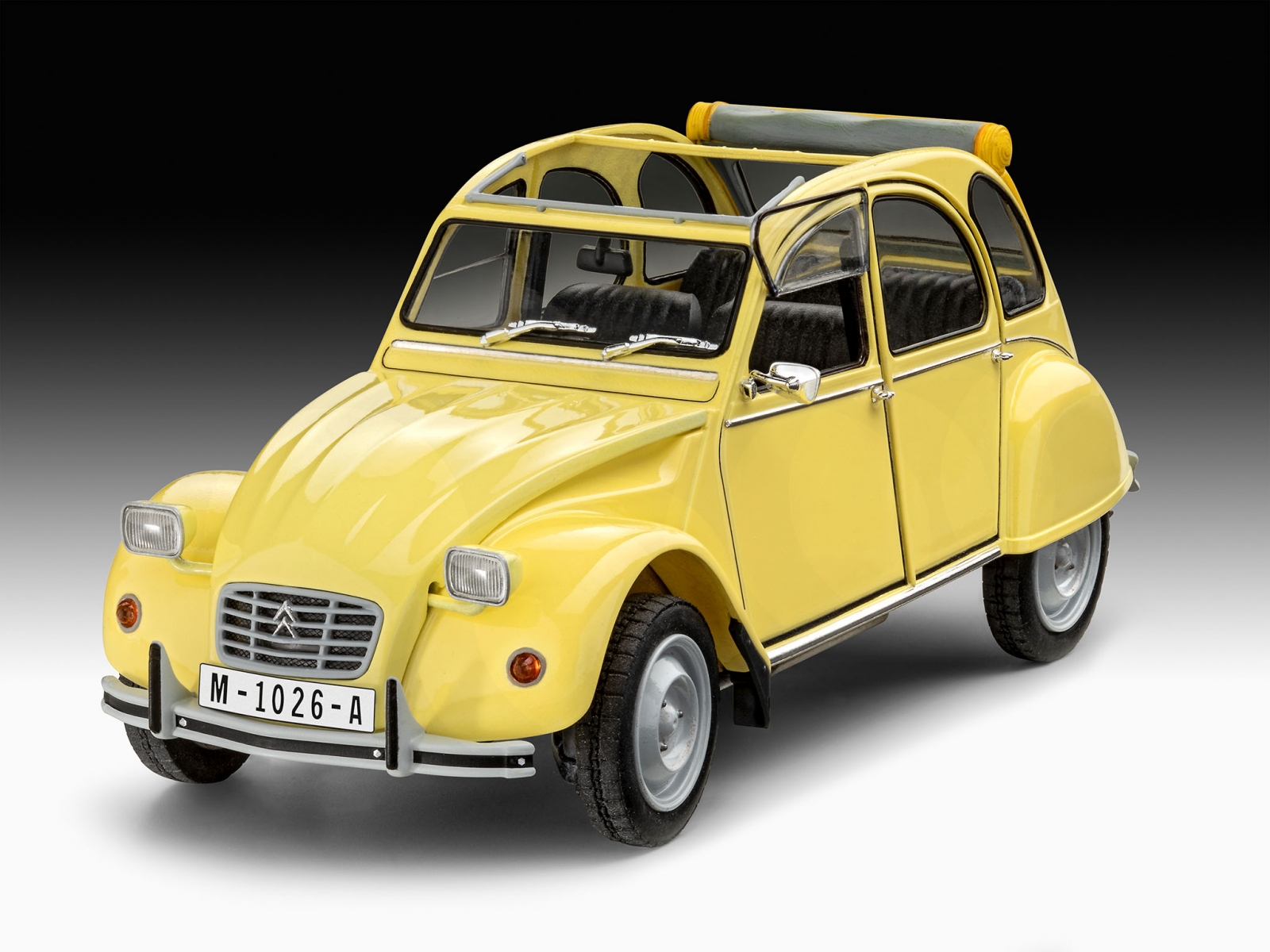 Assembly model, Revell, James Bond Citroen 2 CV Gift Set, 108 parts