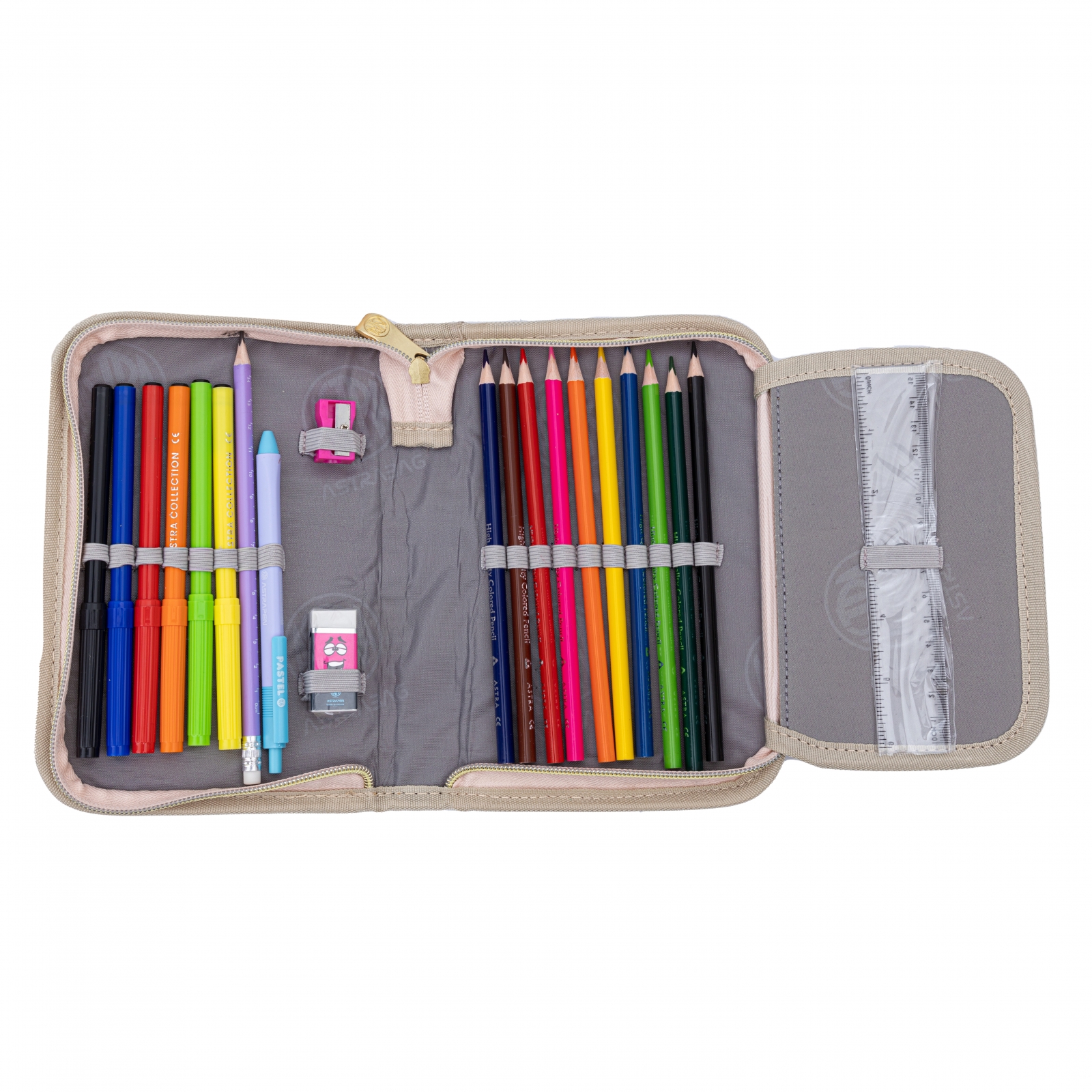 Единичен несесер с аксесоари ASTRABAG, Пухкаво зайче, AC11, 20 х 14 х 3,5 см