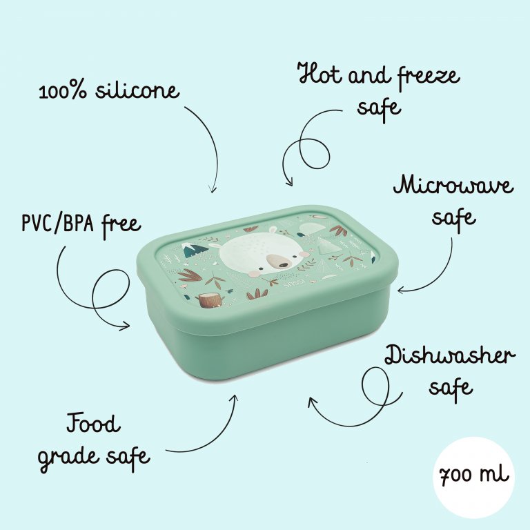 Silicone lunch box divider, Sassi, Bear