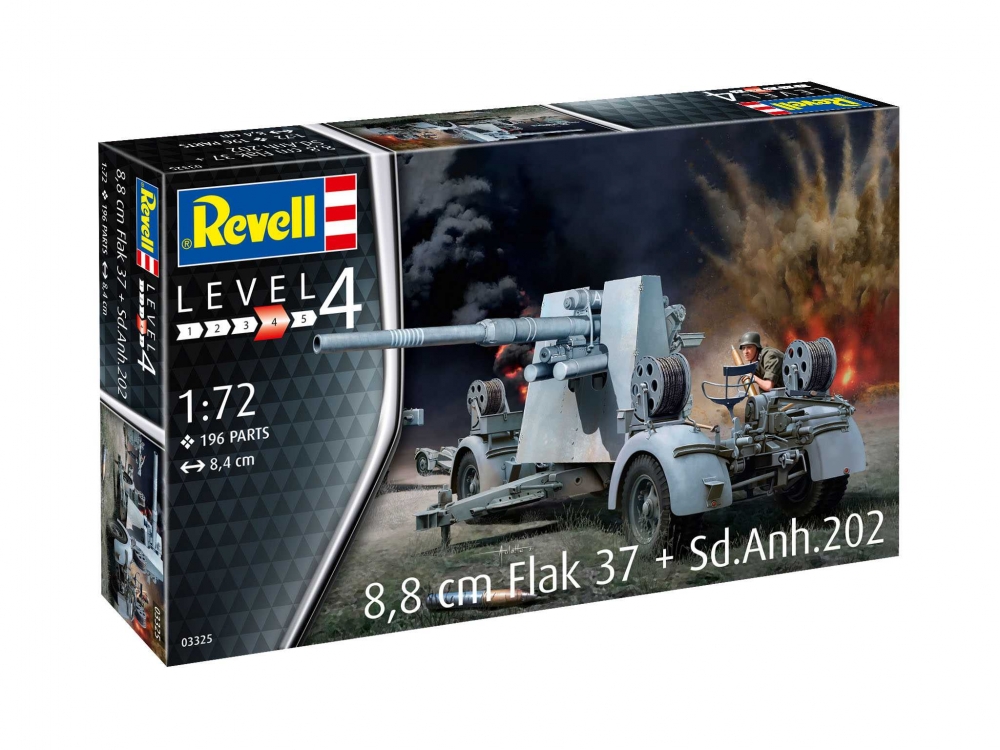 Сглобяем модел 8.8 cm Flak 37 + Sd.Anh.202, 196 части
