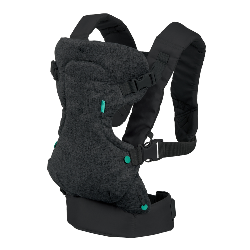 Ergonomic baby carrier, Infantino, Flip 4 in 1, Black, from 3.6 to 14.5 kg.