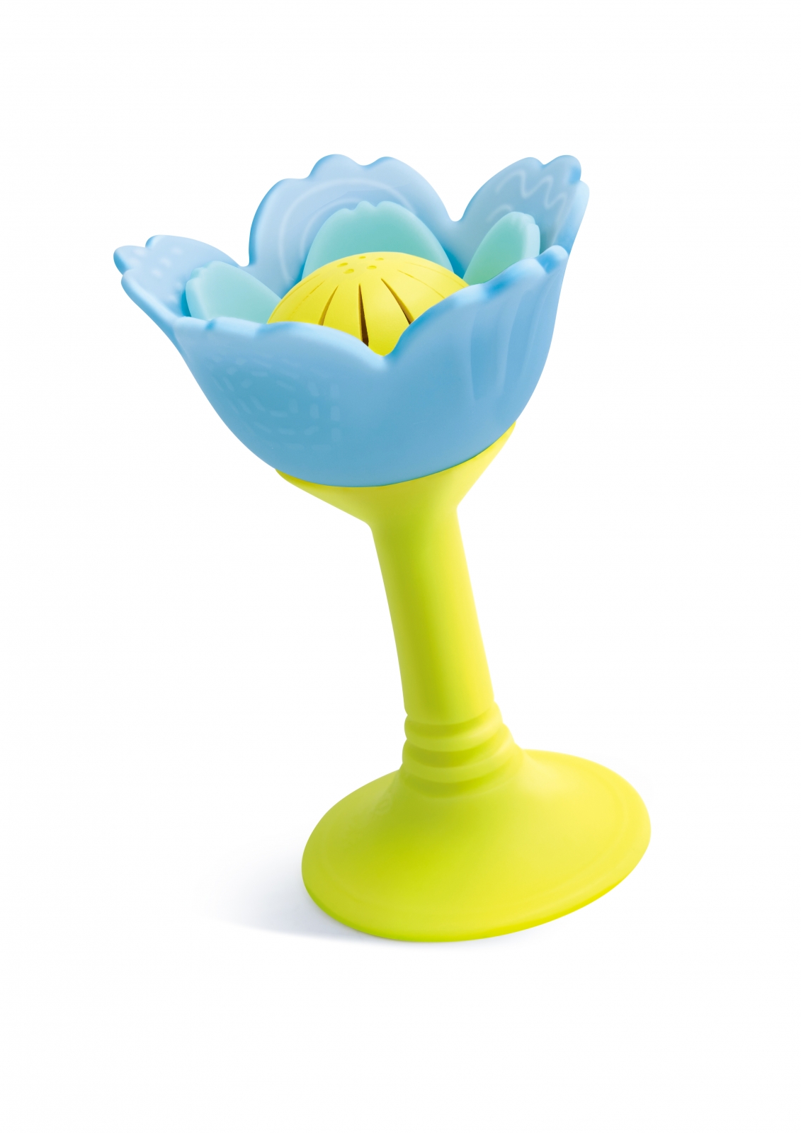 Rattle and teether, Hape, Blue flower