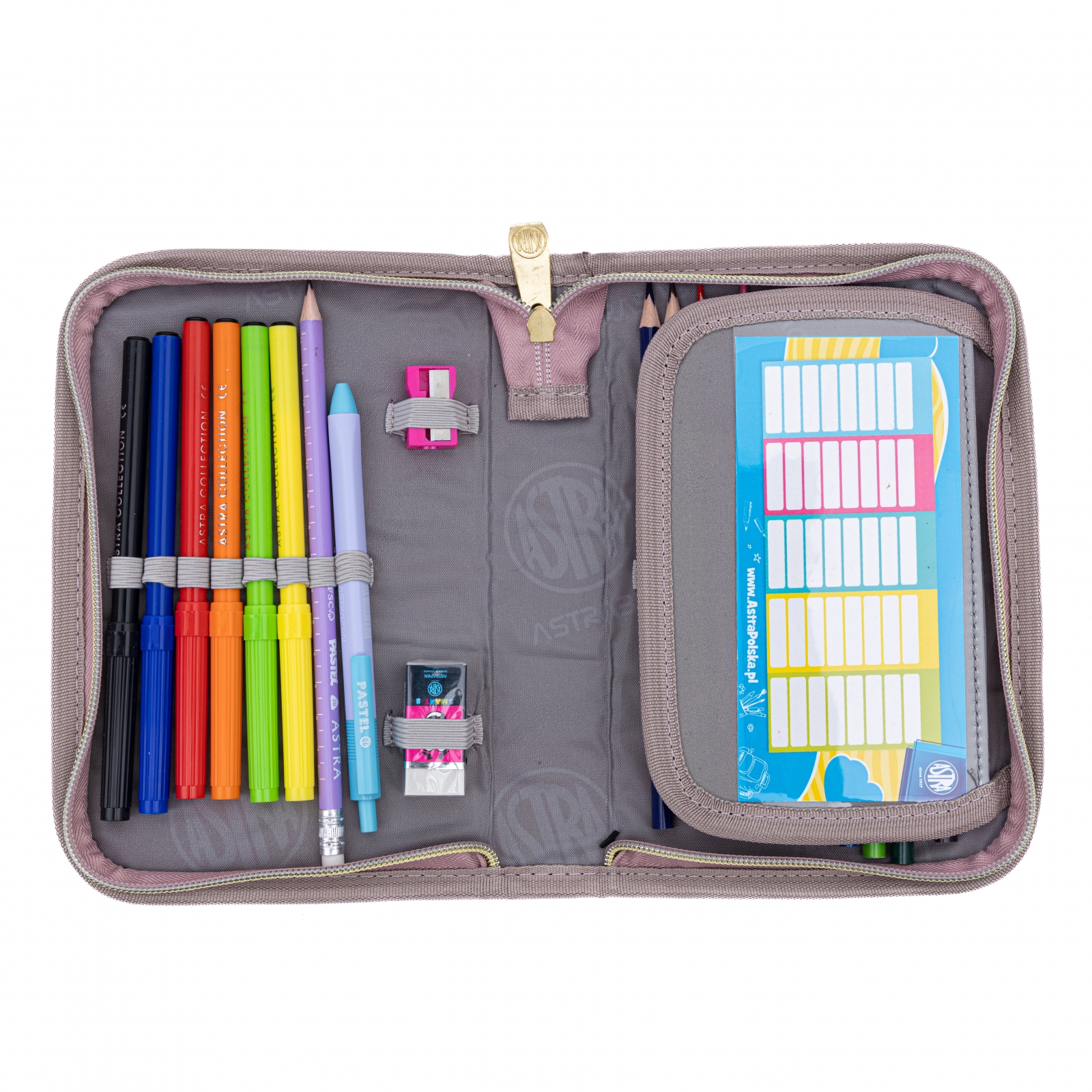 Single toiletry bag with accessories ASTRABAG Fluffy kitten, AC11, 20 x 14 x 3.5 cm