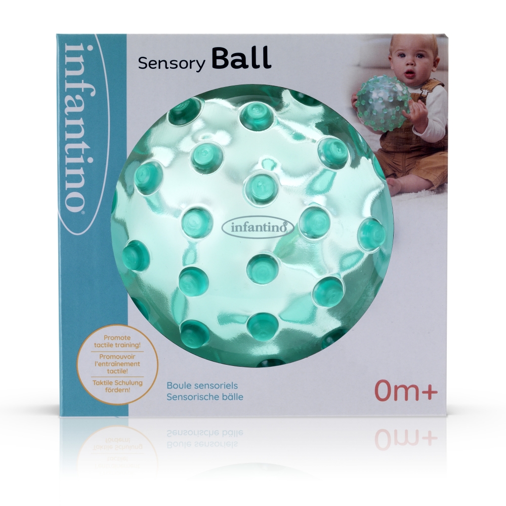 Sensory ball, Infantino, Blue, 13 cm
