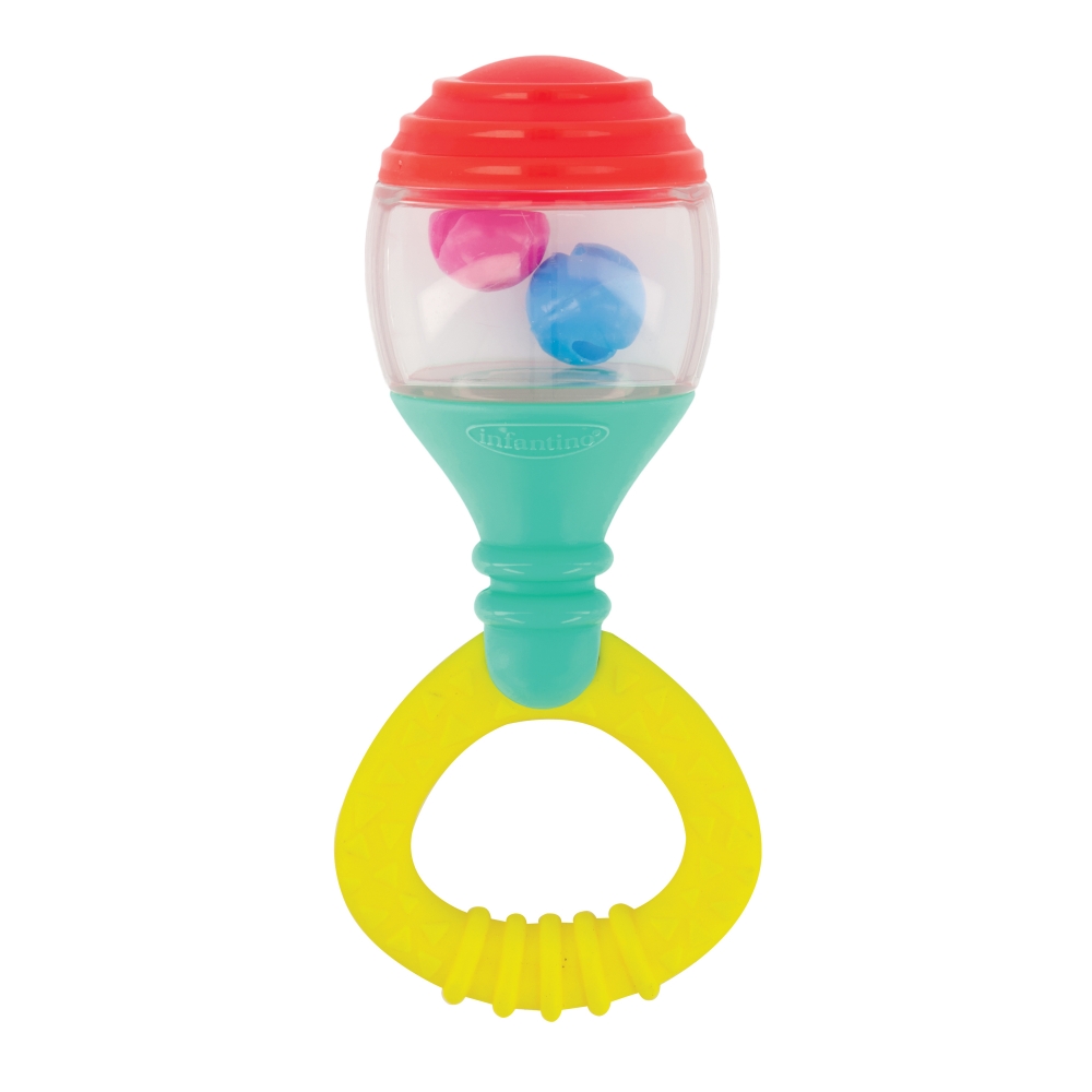 Baby rattle and teether, Infantino, Maracas