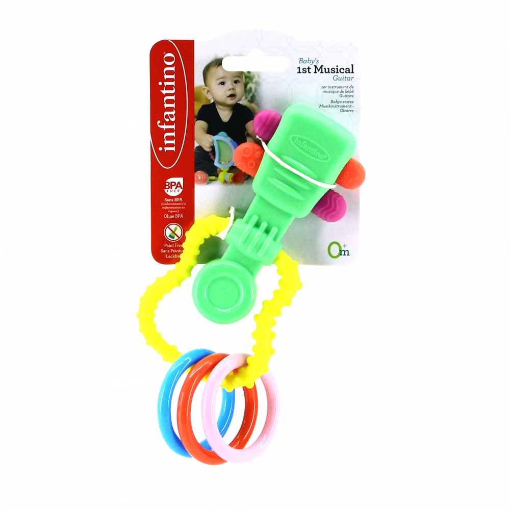 Baby rattle and teether, Infantino, Guitar