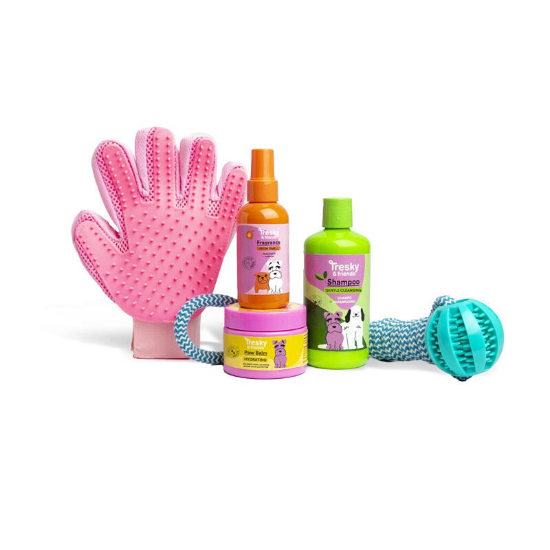 Pet Gift Set, Martinelia, Tresky & Friends, With Combing Glove, 5 Pieces