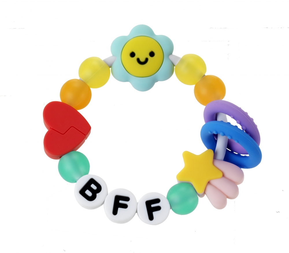 Silicone baby teether, Infantino, Best Friends