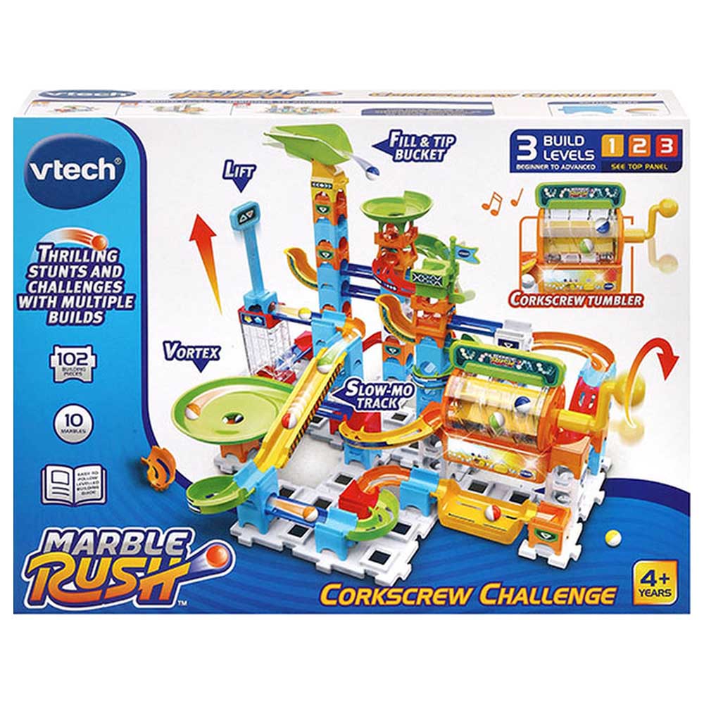 Playset, Vtech, Color Track with Marble Balls, Challenge, 102 Pieces